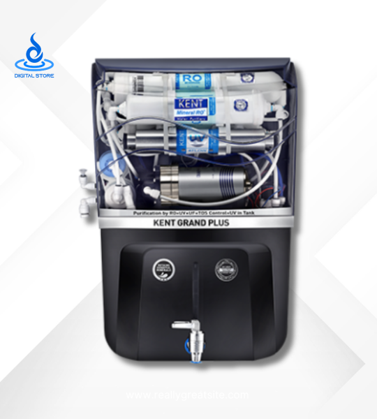 Kent Grand Plus 8 Stages 100 GPD RO Water Purifier (Black)