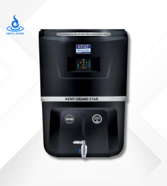 Kent Grand Star 8 Stages 100 GPD RO Water Purifier (Black)