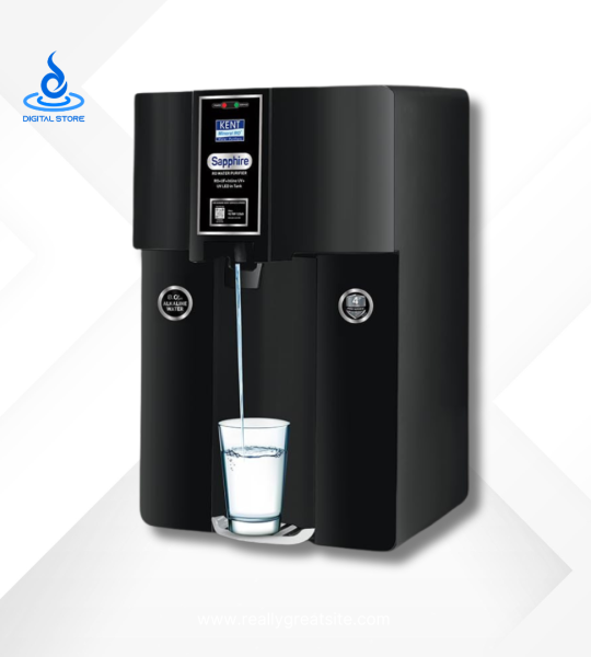 Kent Sapphire 8 Stages 100 GPD RO Water Purifier (Black)