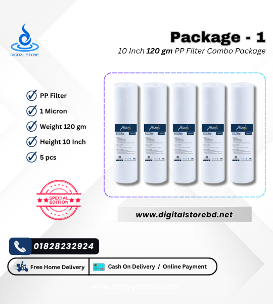 Combo Package 1 - 10" PP Filter (120gm) 5ps