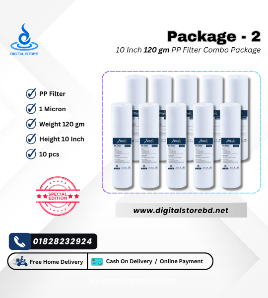 Combo Package 2 - 10" PP Filter (120gm) 10ps