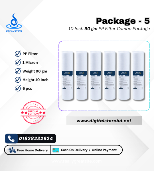 Combo Package 5 - 10" PP Filter (90gm) 6ps