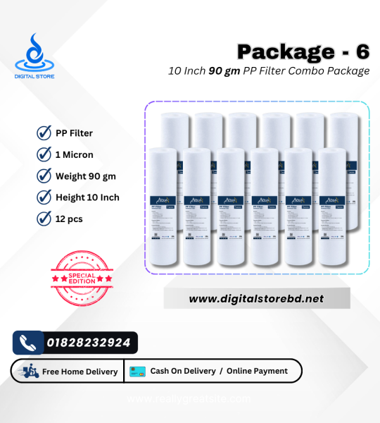 Combo Package 6 - 10" PP Filter (90gm) 12ps