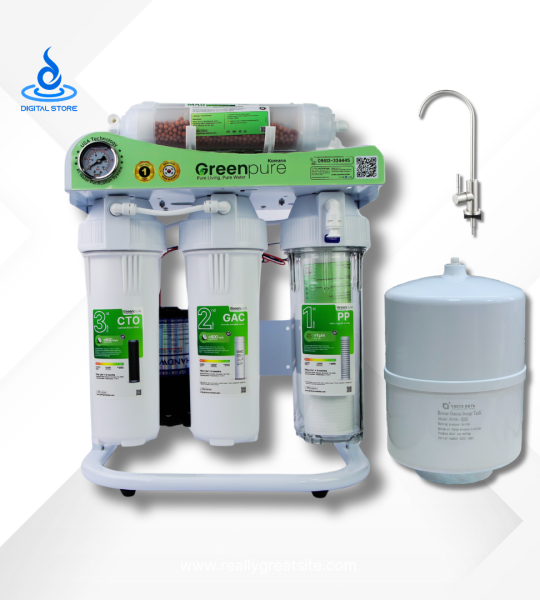 Green Pure Koreana 7 Stage RO Mineral Alkaline Water Purifier (Stand with Meter)